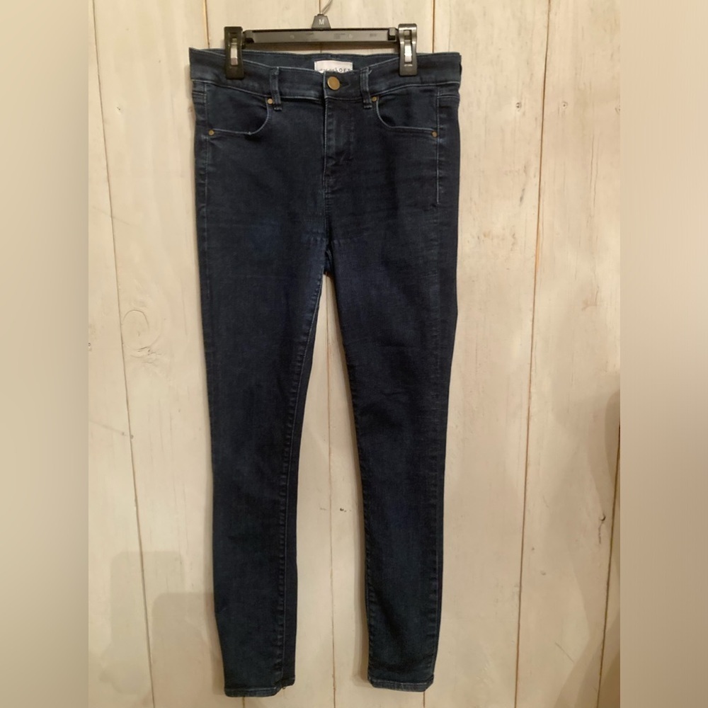 Loft Legging Women's size‎ 4 Denim jeans Stretch Dark Wash